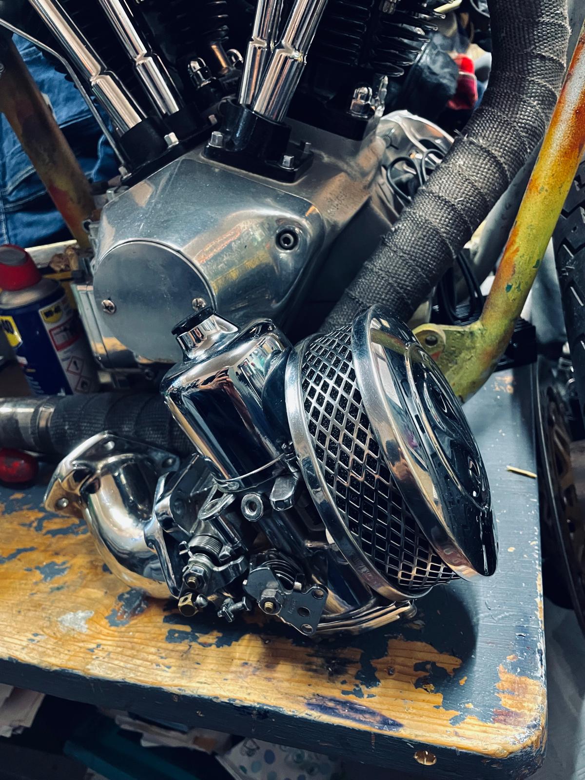 Old chromed SU carburettor