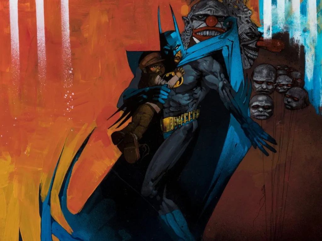 Simon Bisley's painting - a Batman story penned by Neil Gaiman