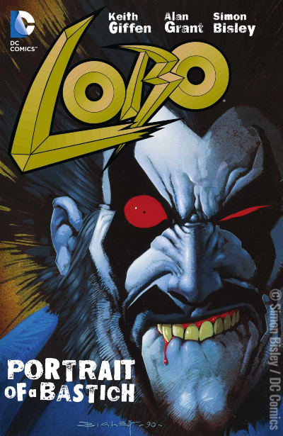 Lobo portrait of a bastich comics cover by Simon Bisley