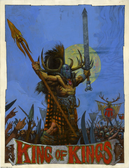 Sláine king of kings painting by Simon Bisley