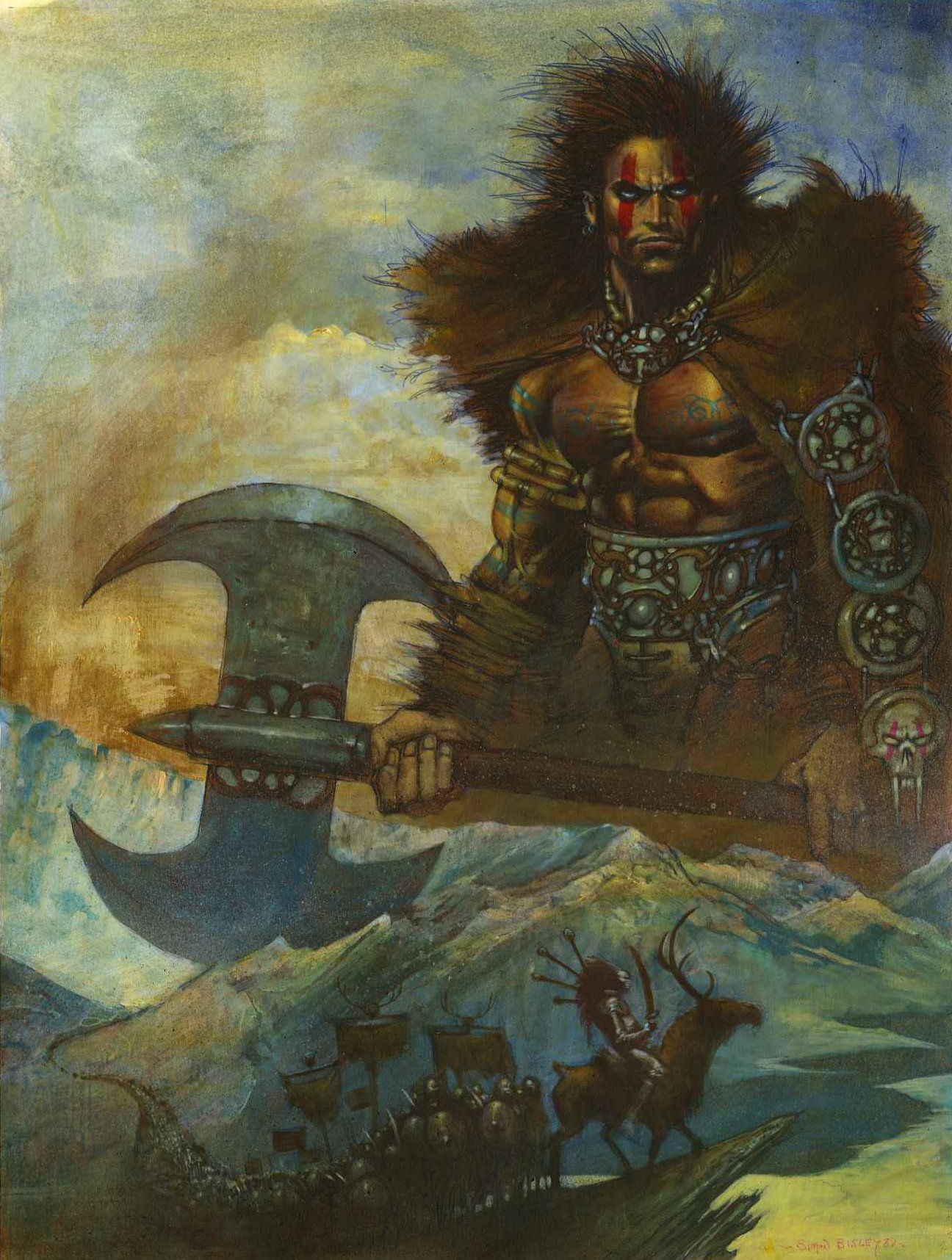 Simon Bisley's Sláine painting